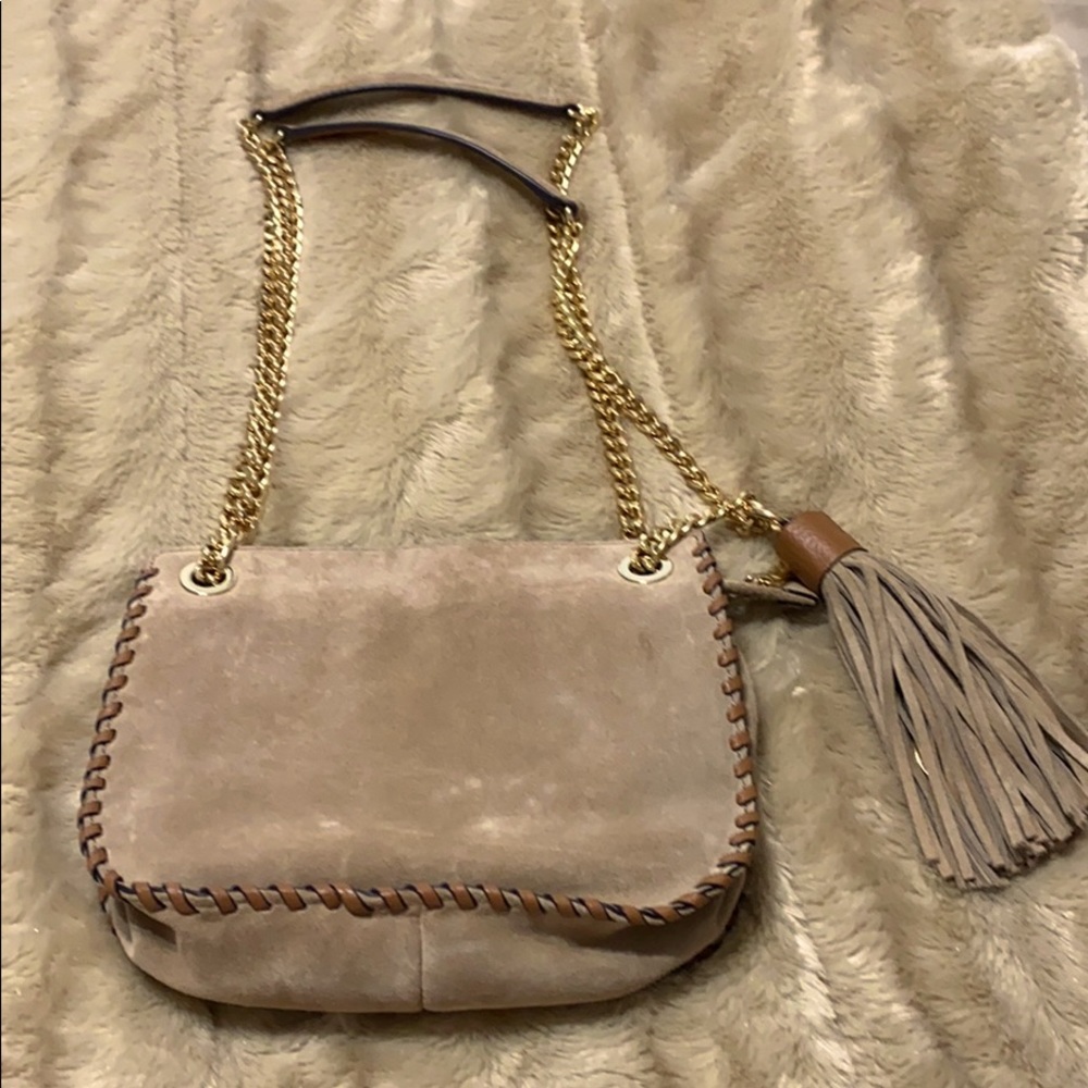 Michael Kors Suede Fringe Shoulder Bag